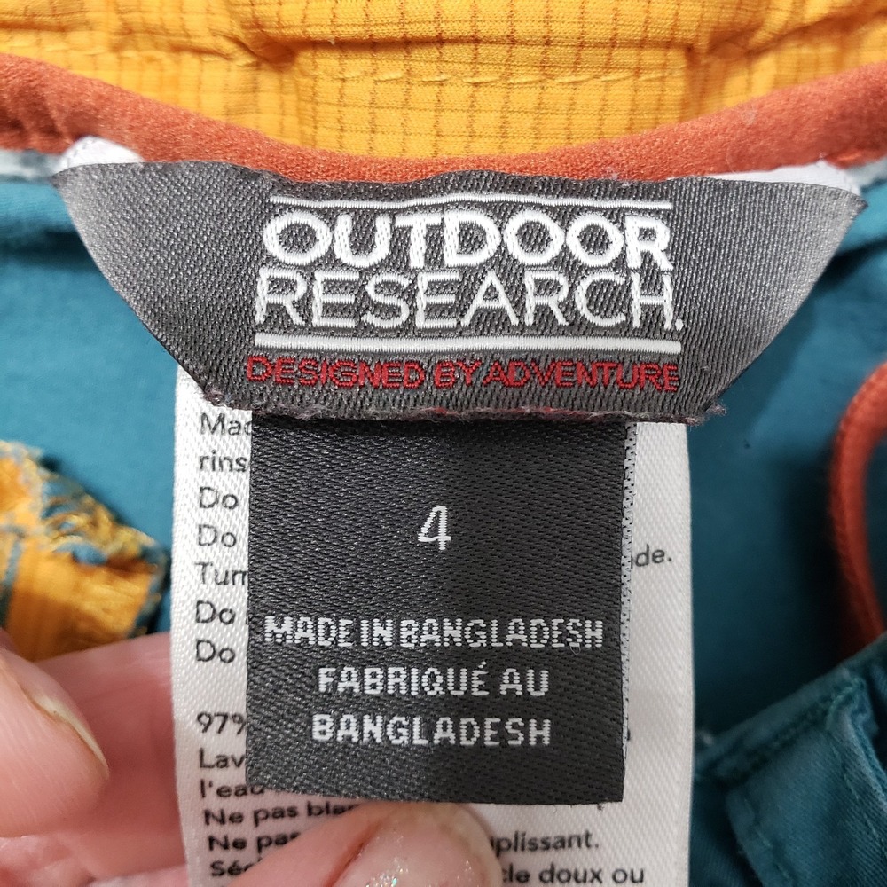 Outdoor Research Shorts Womens 4 Blue Pockets Outdoors - Picture 8 of 14